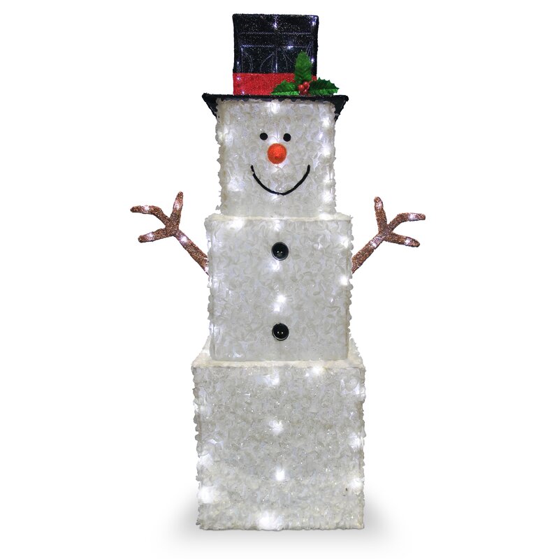 The Holiday Aisle® Snowman Lighted Display And Reviews Wayfairca